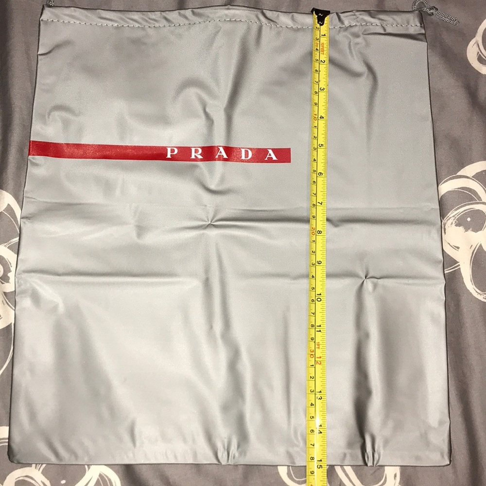 Prada Medium Vinyl Drawstring Dust/Storage Bag - image 4